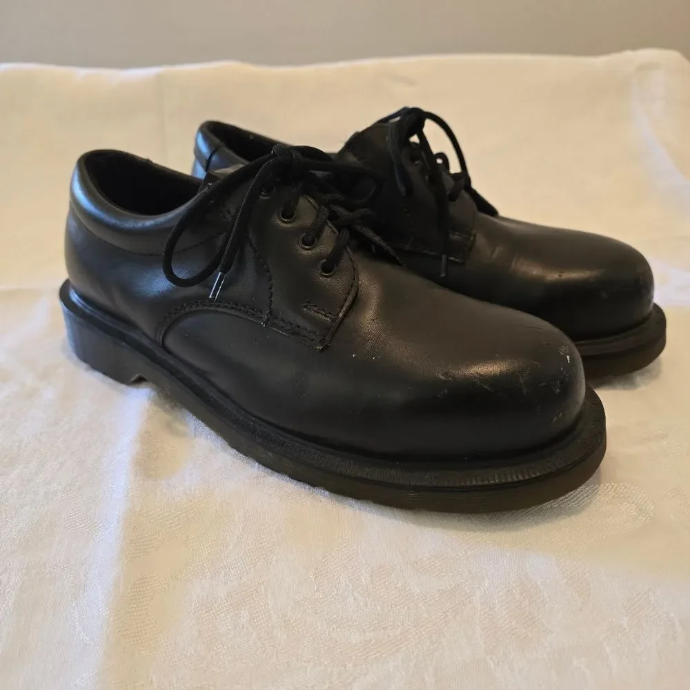 DR MARTENS 2215 Safety‎ Steel Shoe Size 7 Mens Black Distressed